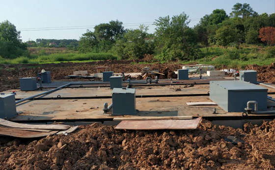 地埋式污水處理設(shè)備使用現(xiàn)場