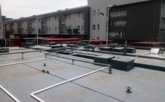 單位污水處理項目地埋式污水處理設(shè)備使用現(xiàn)場