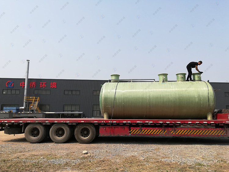 玻璃鋼一體化污水處理設備發(fā)貨