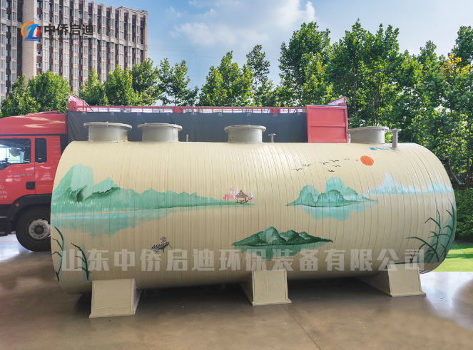 PP一體化污水處理設(shè)備箱體 項目現(xiàn)場成品展示圖